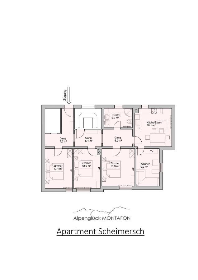 Alpenglueck Montafon Apartment Sankt Gallenkirch Exterior photo